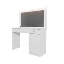 Ver imagem 2 de Escrivaninha Penteadeira com LED Nina 108cm Branco Fosco