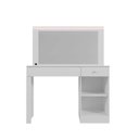 Ver imagem 5 de Escrivaninha Penteadeira com LED Nina 108cm Branco Fosco