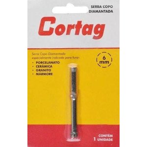 Serra Copo Diamantada 6mm Piso Granito Porcelanato Cortag