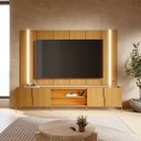 Ver imagem 2 de Rack Bancada com Painel Suspenso Maggiore para Tv até 75 Polegadas Naturale Colibri
