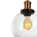 Ver imagem 4 de Lustre Pendente Château Bola Media Vidro Preto com Cobre 20cm