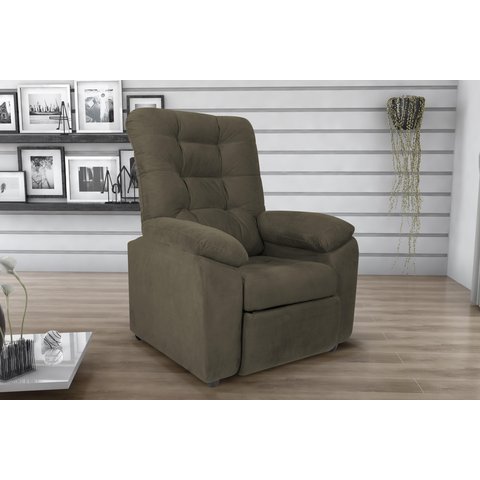 Poltrona Reclinável Mx61 Onix Suede Cappuccino B 255 - Matrix