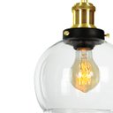 Ver imagem 5 de Kit 2 Lustre Pendente Château Bola Media Vidro Preto C/Gold