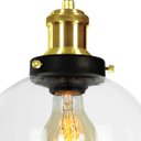Ver imagem 4 de Kit 2 Lustre Pendente Château Bola Media Vidro Preto C/Gold