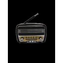Ver imagem 1 de Rádio Retrô Mini com Bluetooth USB Mp3 Am/Fm Song Star - Preto