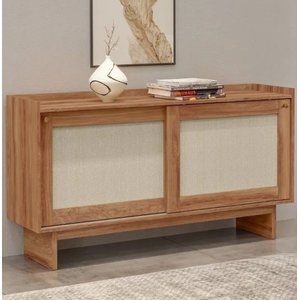 Buffet 1,40m 2 Portas e 1 Prateleira Carraro Atria Freijó Viero Móveis