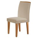 Ver imagem 6 de Mesa Aster 180 Tampo Em Mdf Canto Reto Com 6 Cadeiras Lunara Moderna Creme, Grafite E Imbuia