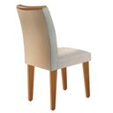 Ver imagem 7 de Mesa Aster 180 Tampo Em Mdf Canto Reto Com 6 Cadeiras Lunara Moderna Creme, Grafite E Imbuia