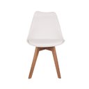 Ver imagem 4 de Conjunto Mesa de Jantar Juliette Preta 135cm com 6 Cadeiras Leda - Branca