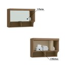 Ver imagem 6 de Quarto Modulado Solteiro Infinity com 5 Portas - Macadâmia/Pistache