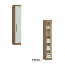 Ver imagem 7 de Quarto Modulado Solteiro Infinity com 5 Portas - Macadâmia/Pistache