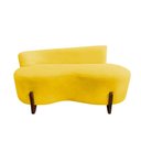 Ver imagem 3 de Namoradeira Sofá Feijão Lounge Orgânica Couro Amarelo