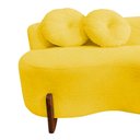 Ver imagem 7 de Namoradeira Sofá Feijão Lounge Orgânica Couro Amarelo