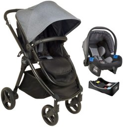 Carrinho de Bebê Burigotto Soul Bebê Conforto e Base Grey - 1