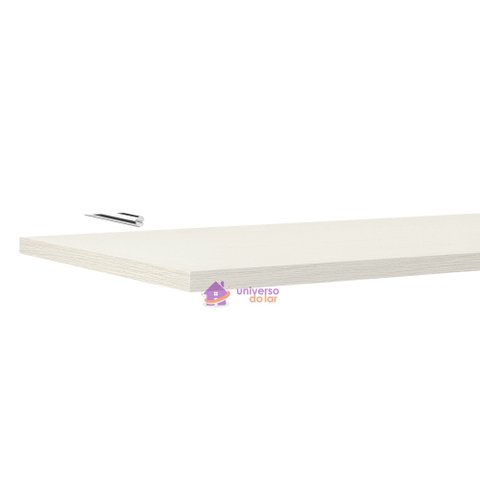 Prateleira Invisível Elite 60x25cm 15mm em Madeira Branca em Maciça Pinus Tramontina