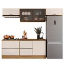 Ver imagem 4 de Cozinha Modulada Compacta com Tampo 5 Peças 280cm Etna Poliman Móveis