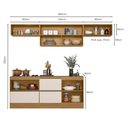 Ver imagem 2 de Cozinha Modulada Compacta com Tampo 5 Peças 280cm Etna Poliman Móveis