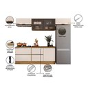 Ver imagem 6 de Cozinha Modulada Compacta com Tampo 5 Peças 280cm Etna Poliman Móveis