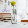 Vaso Vidro com Design Minimalista e Sofisticado 15x6cm Urban - 6
