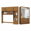 Ver imagem 1 de Guarda Roupa Casal Modulado Sevilha 4 e 2 Portas 8 Gavetas Premium Carioca Móveis