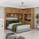 Ver imagem 2 de Guarda Roupa Casal Modulado Sevilha 4 e 2 Portas 8 Gavetas Premium Carioca Móveis