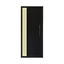 Ver imagem 2 de Porta Lambril Vidro Lateral Alumínio Preto com Puxador 210x90 Lado Esquerdo