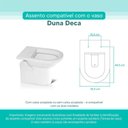 Ver imagem 3 de Tampa Vaso Sanitário Madeira Laqueada Duna Branco para Bacia Deca