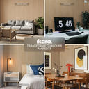 Ver imagem 6 de Kit 4 Painel Ikara de Madeira Ripado e Acústico - 270x32cm