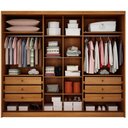 Ver imagem 2 de Guarda Roupa Casal Lôgan Plus 3 Portas 1 com Espelho 6 Gavetas Cinamomo - Novo Horizonte