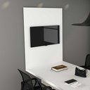 Ver imagem 1 de Painel Tv até 37 Polegadas 100cm X 136cm P/ Sala de Reunião Cor:branco
