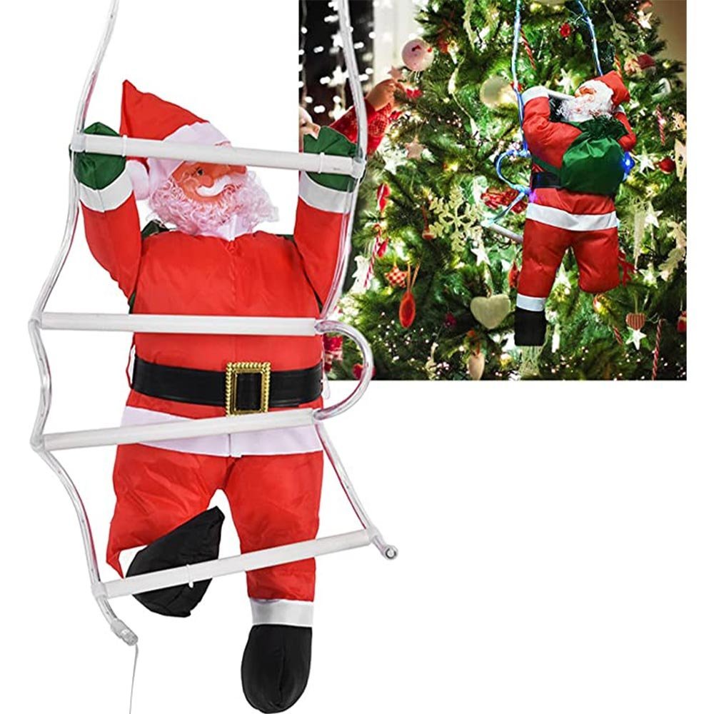 Boneco Papai Noel Tradicional na Corda - 90cm