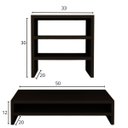 Ver imagem 4 de Kit Suporte de Monitor Duplo + Escaninho Organizador Preto