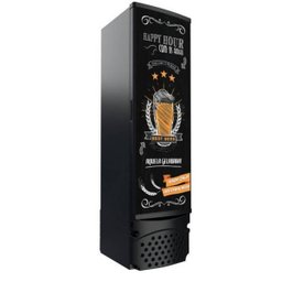 Cervejeira Slim 230 Litros Porta Adesivada Happy Hour Imbera CCV144 PS Preta 220v - 1