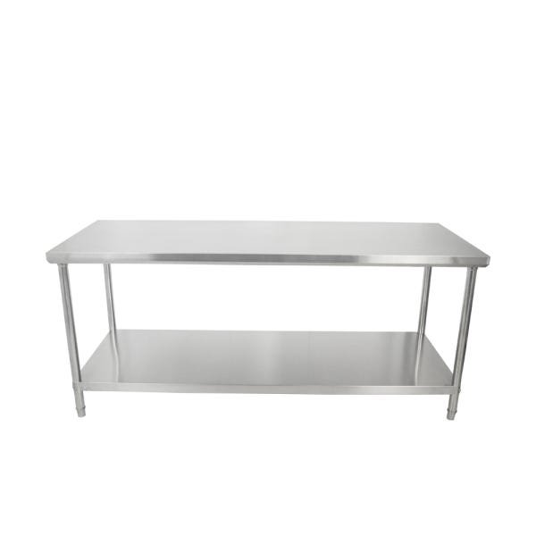 Mesa de Inox Bancada de 150x70x85cm Prateleira Lisa Desmontavel Frigopro - 2