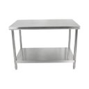 Ver imagem 2 de Mesa de Inox Bancada de 100X70X85cm com Prateleira Lisa Frigopro