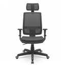 Ver imagem 2 de Cadeira de Escritório com Tela Brizza Presidente Plaxmetal