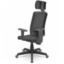 Ver imagem 3 de Cadeira de Escritório com Tela Brizza Presidente Plaxmetal