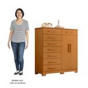 Ver imagem 6 de Cômoda Sapateira 8 Gavetas 2 Portas 125cm Verona Cinamomo - Albatroz