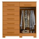 Ver imagem 7 de Cômoda Sapateira 8 Gavetas 2 Portas 125cm Verona Cinamomo - Albatroz