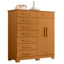 Ver imagem 3 de Cômoda Sapateira 8 Gavetas 2 Portas 125cm Verona Cinamomo - Albatroz