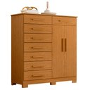 Ver imagem 1 de Cômoda Sapateira 8 Gavetas 2 Portas 125cm Verona Cinamomo - Albatroz