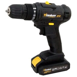 Parafusadeira Furadeira a Bateria Carbon 21v sem Fio C/acessorios 35 Pç Titanium - 2