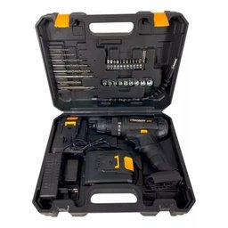 Parafusadeira Furadeira a Bateria Carbon 21v sem Fio C/acessorios 35 Pç Titanium - 5