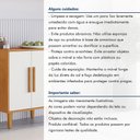 Ver mais imagens de Balcão 2 Portas Lorena - Kaiki Móveis Nature/Off White