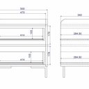 Ver imagem 4 de Mesa Lateral com 2 Gavetas em Madeira