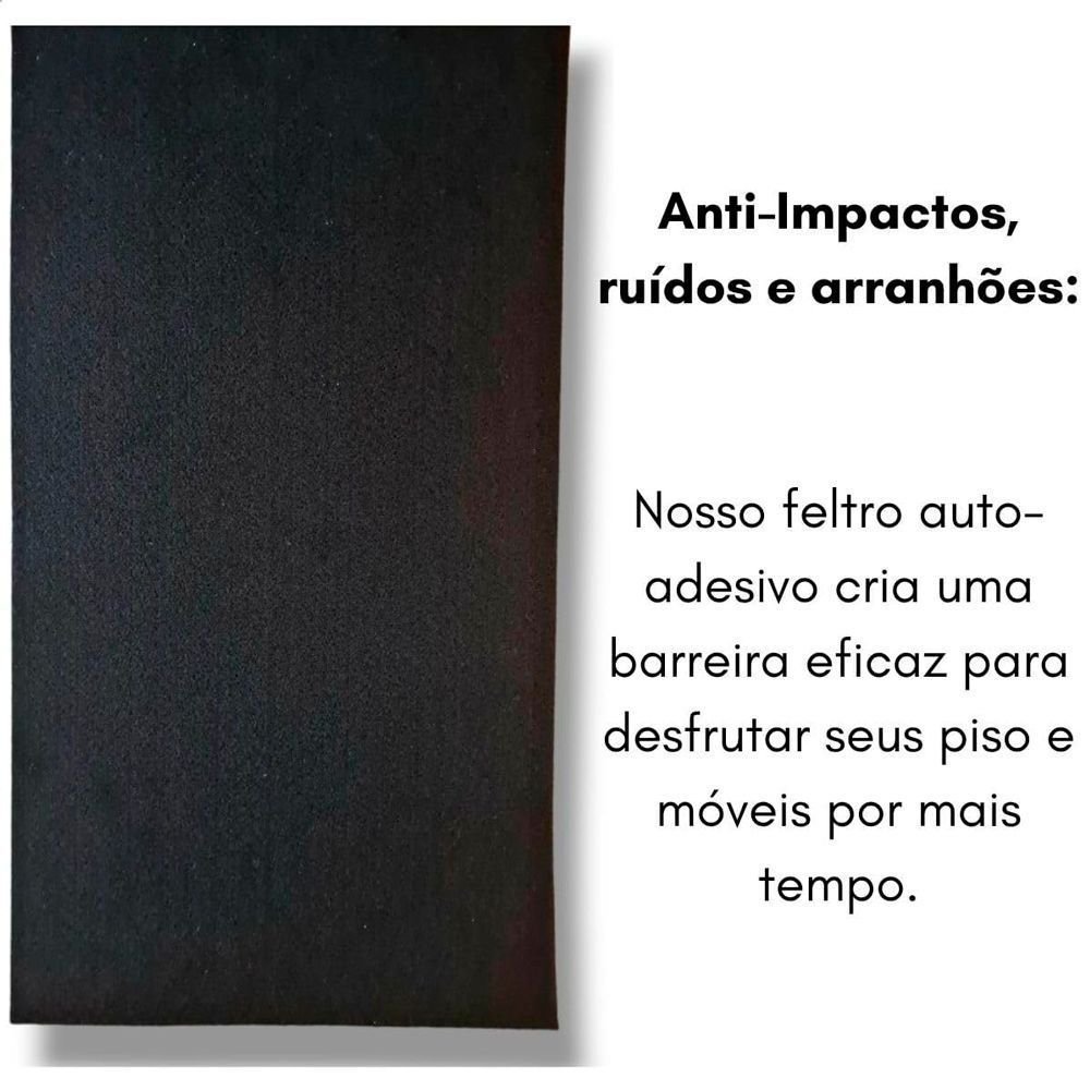 Feltro Retangular 200x100mm Preto Cartela 1 Unidade Tekbond - 4