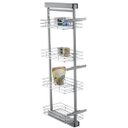 Ver imagem 1 de Coluna Aramada Deslizante 46cm x 23cm x 122,5cm Com 4 Cestos Organizadores Cromado