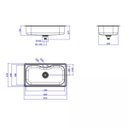 Ver imagem 3 de Cuba de Cozinha Deca Retangular com Deck 80x40cm Facile Inox - Cc.661.80.dk.inx