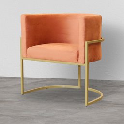 Kit 02 Poltronas Decorativa Luana Luxo Veludo Cores - DS Estofados - Terracota - 7 Kit 02 Poltronas Decorativa Luana Luxo Veludo Cores - DS Estofados - Terracota - 7