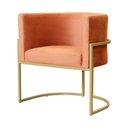 Ver imagem 4 de Kit 02 Poltronas Decorativa Luana Luxo Veludo Cores - DS Estofados - Terracota